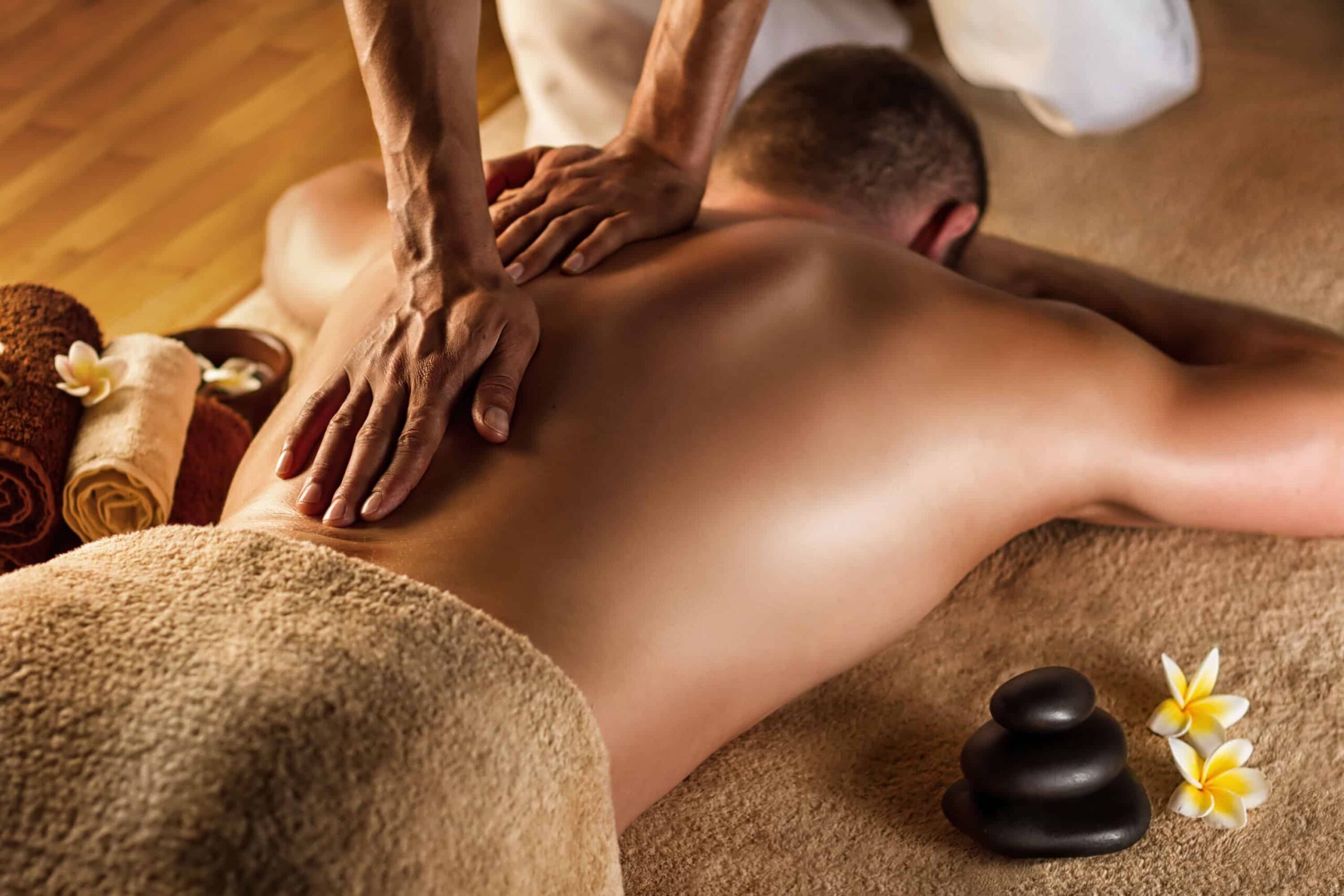Deep Tissue Massage Spa Setup