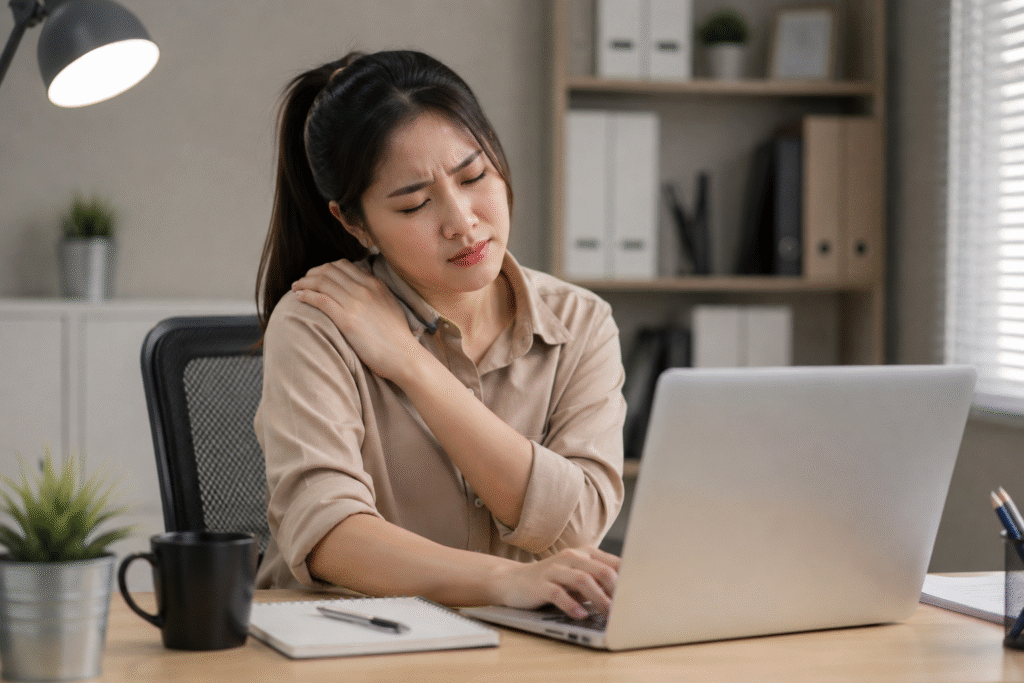 Why Your Neck and Shoulders Feel Tight After a Day at Your Desk - Tara Massage